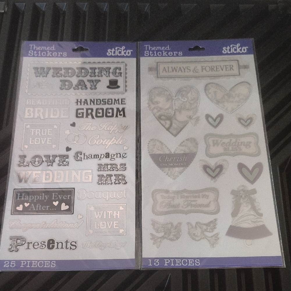 3 For $10🆕38 Wedding Themed Stickers NIP